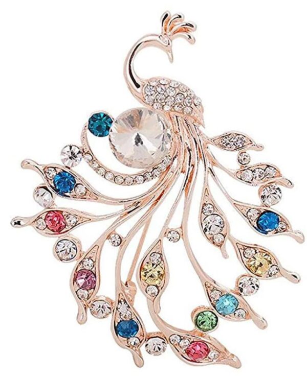 Peacock Brooch