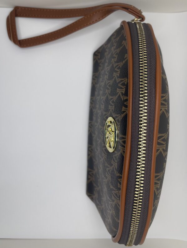 Brown Pattern Wristlet Clutch - Image 2