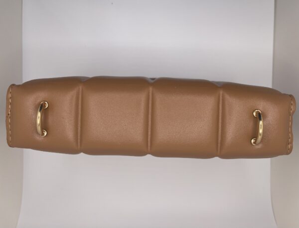 Brown Weave Checker Bag - Image 2