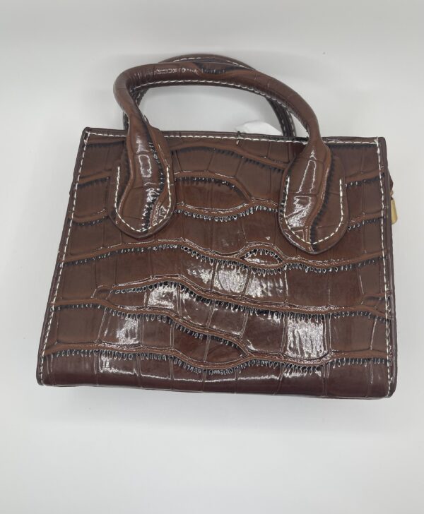 Alligator Pattern PU Leather Mini Bag - Image 3