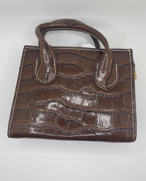 Alligator Pattern PU Leather Mini Bag - Image 4