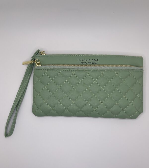 Green Classic Wristlet