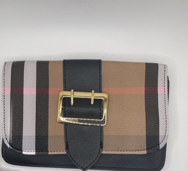 Black Checkered Mini Purse